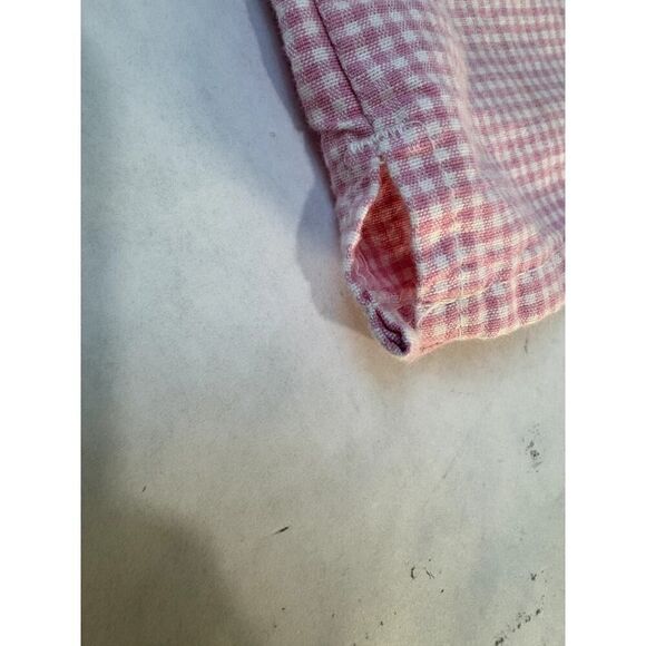 Vintage 1999 Gingham Capri Pants Pedal Pusher Pink Osh Kosh - Girls Size 6X - Picture 6 of 7